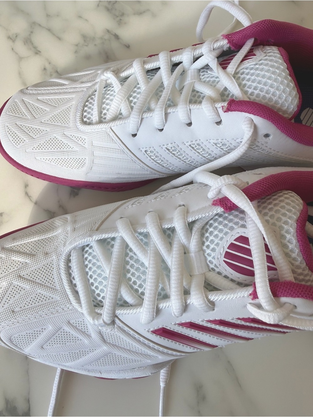 K-Swiss Bigshot Light 3 Tennis Pickleball Shoes White Pink Sz 8 - Picture 4 of 9